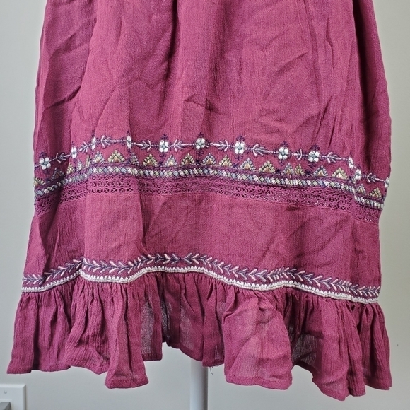 Free People Embroidered Tunic Dress Boho Festival - Picture 5 of 13